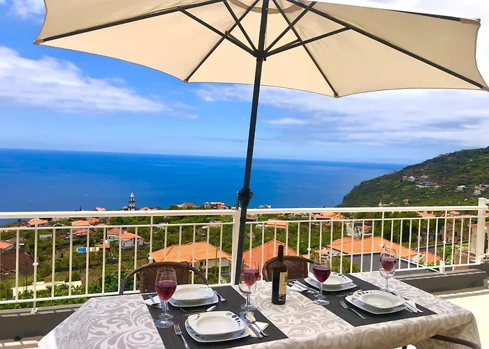 度假居 Casa Neves Three Bedrooms And Fantastic Sea View